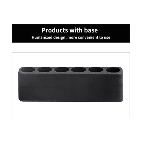 Black stand for FriHobby 1/4" Drivers Hex Driver Bit Set with six slots, humanized design for easy organization