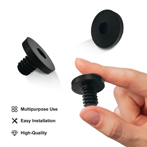 Close-up of 20 Pack Replacement Bolts For Suncast And Craftsman Resin Storage Sheds Three Eighths Inch Hex Screws Black