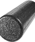 High Density Foam Roller For Deep Tissue Massage And Myofascial Release 12 Inch Exercise Roller solid black close-up