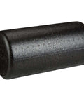 High Density 12 Inch Foam Roller for Exercise and Recovery in Black, durable polypropylene core, firm molded edges.