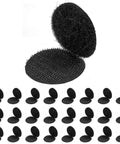 One Inch Round Hook And Loop Dots Self Adhesive Fasteners 24 Pairs Double Sided Nylon Sticky Dots Black for home use
