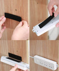 Installing Heavy Duty 1x4 Inch Hook And Loop Fastener Strips With Adhesive Backing Double Sided Sticky Picture Hanging Tape For Easy Wall Mounting In Home And Office 20 Sets Black