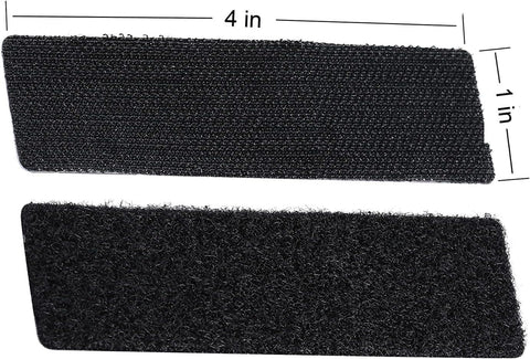 Heavy Duty 1x4 Inch Hook And Loop Fastener Strips With Adhesive Backing Double Sided Sticky Picture Hanging Tape, showing front view