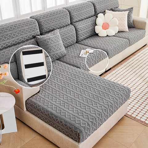 Strong Sticky Back Hook And Loop Tape With Adhesive For No Slip Couch Cushions And Furniture 4.4 Inch By 7 Foot Heavy Duty Double Sided Strip Roll Black keeping couch cushions in place
