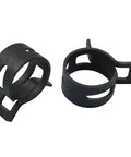 Close-up of Set Of 30 Heavy Duty Spring Band Hose Clamps 16mm Inner Diameter Fits 16 point 2 To 17 point 9mm Outer Diameter For Air Hose