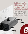 Automatic Adjustable Door Closers for Home - Soft Close, No Slam - Residential and Commercial with mounting screws.