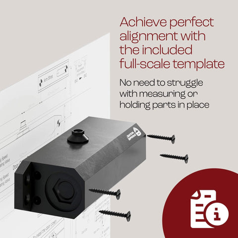 Automatic Adjustable Door Closers for Home - Soft Close, No Slam - Residential and Commercial with mounting screws.