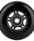 Black Inline Skate Wheels Outdoor & Indoor Blade Roller Skate Wheels 85a Roller Hockey Wheels w/Bearings ABEC-9 for Scooter, 80mm