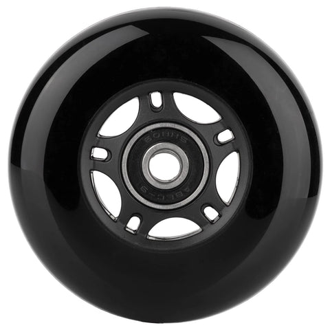 Black Inline Skate Wheels Outdoor & Indoor Blade Roller Skate Wheels 85a Roller Hockey Wheels w/Bearings ABEC-9 for Scooter, 80mm