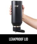 Holding Beast Mode Heavy Duty Stainless Steel Water Bottle 40 Oz Insulated Tumbler With Leakproof Flip Straw Lid in hand