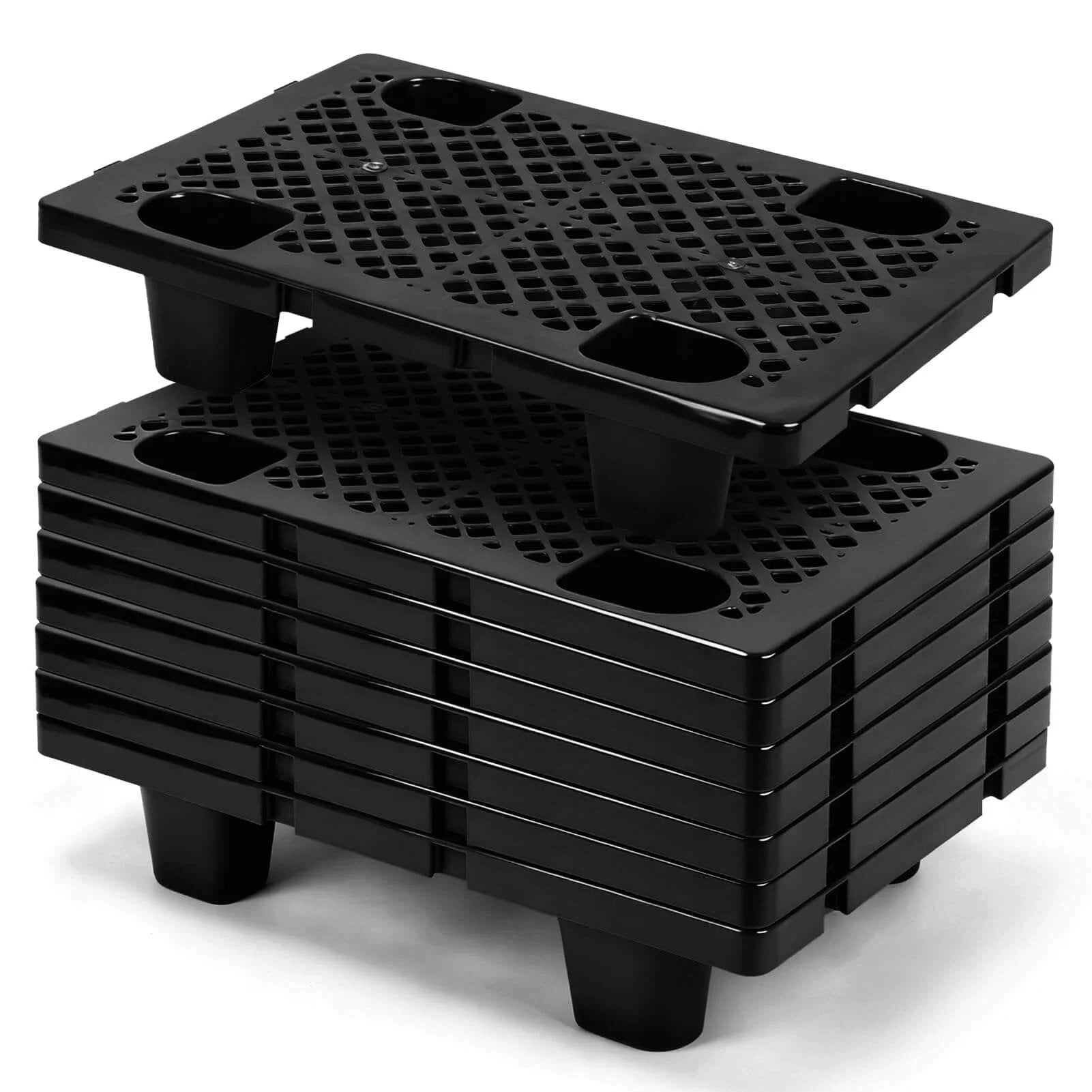 Heavy-Duty Interlocking Storage Pallets, 8 Pack