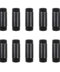 Ten Pack Of One Half Inch By Two Inch Black Malleable Iron Pipe Nipples Fitting For DIY Steampunk Industrial Vintage Style