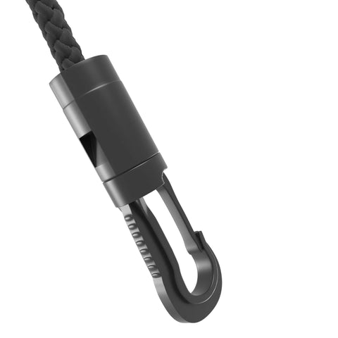 Heavy Duty Roof Leak Diverter Tarp Kit 5x5 Ft Waterproof Ceiling Rain Catcher With Drainage System rope and hook attachment close-up
