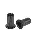Flat Head Rivet Nuts With Knurled Body For Secure Threaded Inserts In Carbon Steel Thread Size Ten To Twenty Four Twenty Pieces Pack