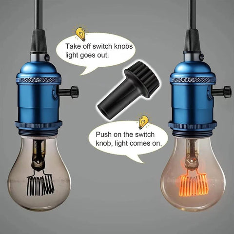 Diagram showing 20mm Standard Size Lamp Turn On Off Switch Knobs Replacement Pack Of 8 for Floor and Table Lamps in action.