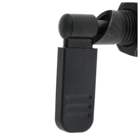 Close-up of a carbon steel Spring Loaded Latch Pin With Lock Nut Indexing Plunger M16x10mm for quick release and easy pin insertion.