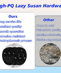 Comparison of 6 Pack 12 Inch Lazy Susan Bearings Heavy Duty 5/16 Inch Thick vs other hardware with features highlighted