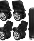 4 Pcs Black Luggage Wheels Replacement Plastic Universal Wheel Accessories For Suitcase Left And Right Swivel Caster