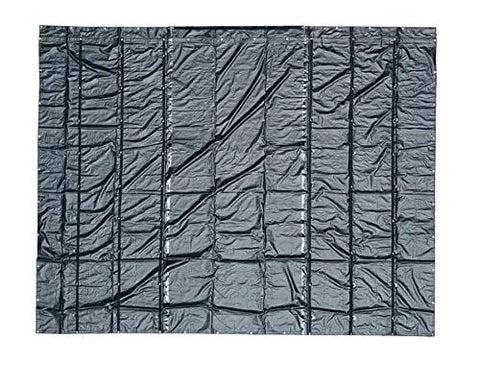 18 Ft By 27 Ft Black Lumber Tarp For Heavy Duty Flatbed Truck Cargo With 5 Ft Drop Flap, 18 Oz Vinyl Waterproof Tarpaulin on display