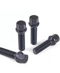 Durable M14x1.5 ball-seat lug bolts set of 20 delivers secure wheel mounting on ball-seat hubs for passenger cars, black finish