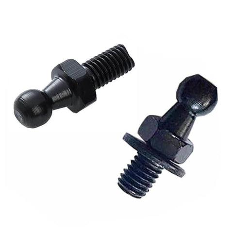 5pcs 10mm Ball Studs with Hardware, M6 Ball Screws 6mm Female Thread x 1/2" Long Shank for Gas Struts Lift Support Strut Fitting in black
