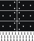 6PCS 3.11 x 1.57 inch Black Flat Mending Plate, Metal Bracket with Holes, Straight Steel Brace Fixing Joining Plate for Wood with 36PCS Screws