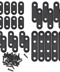 ✝️ Mending Plates for Wood - 28 Set Metal Flat Plate Straight Bracket for Board, Bed Frame, Furniture & Shelves, with screws