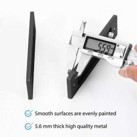 6 Inch Sliding Barn Door Handles Black Rectangular Flush Pocket Door Pulls Rustic Style 2 Pack Durable Hardware
