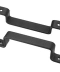 Sliding Barn Door Handles Set In Black 7.4 Inch Gate Handles, durable metal pull handles for interior and outdoor sliding doors and gates.