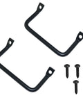 Two Piece 100mm Black Metal Cabinet Hardware Handle Set With Screws For Drawers Cabinets Sliding Doors Kitchen Furniture