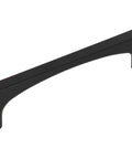 Top Knobs Riverside Three And Three Quarters Inch Center To Center Cabinet Pull In Black Finish TK1012BLK, front view