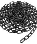 ✝️ 1/4'' × 19.68Ft Black Chain Link, 6M Heavy Duty Metal Chain Links 6mm Carbon Steel Coil Chains for outdoor use