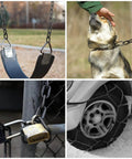 1/4'' × 19.68Ft Black Chain Link, 6M Heavy Duty Metal Chain Links 6mm Carbon Steel Coil Chains for outdoor swing, dog, gate, tire