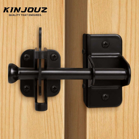 Self Locking Gate Latch For Wooden Fence And Metal Gates Heavy Duty Automatic Gravity Gate Lock Hands Free Latch Black