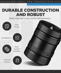 2 Pack Pipe Reamer Deburring Tool Set For Copper And PVC Pipes, Metal Plumbing Tools, black reamer close-up