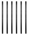6 Pack 3 Quarter Inch Black Metal Pipe 36 Inch Pre Cut Industrial Steel Set For Vintage DIY Industrial Shelving Home Decor