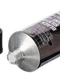 RTV Silicone Sealant For Metal Surfaces, 3 Oz Tube, Black, Oil Resistant And Sensor Safe, tube with removed cap
