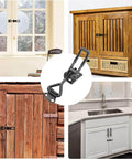 Six Pack Toggle Clamp Latch Set 220 Lbs Capacity Adjustable Quick Release Hasp Clamps Black Metal For Cabinets installed views