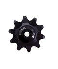 Pulley Bearing Road Mountain Bike Rear Derailleur Suitable for ( Color : 10 Black Solid ), showing stainless steel dual-bearing pulley close-up
