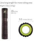 Patented Multi Density Foam Roller For Deep Tissue Massage And Muscle Recovery Relieves Pain And Tightness Improves Mobility And Circulation 26 Inch Black