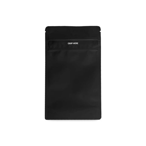 Front view of 1000 Count All Black Mylar Bags, 6.7 By 4 Inches, Kid-Proof Resealable Food Storage Bags For Snacks And Dry Goods.