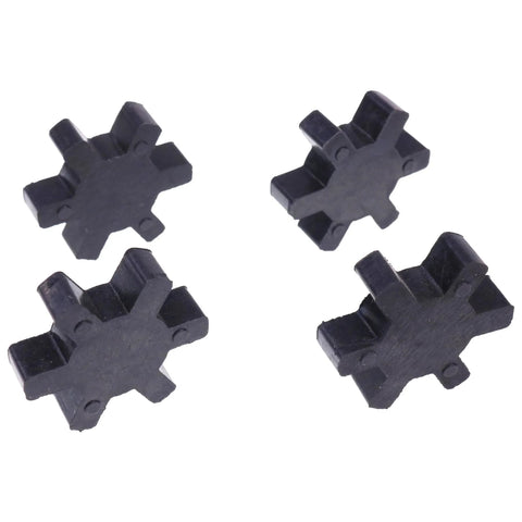 Black Flexible Solid Type NBR Rubber Spider Center Inserts For L Jaw Couplings L075 Lovejoy Martin Browning TB Woods Four Pack