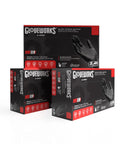 Black Nitrile Gloves 5 Mil For Food Prep Cooking Disposable Large 3 Boxes, product packaging view