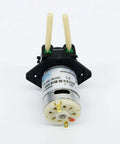 Black NKP small peristaltic pump 12V DC long service life liquid dosing pump for aquarium DIY lab analytical 2mm ID x 4mm OD with BPT tube