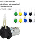 black NKP small peristaltic pump 12V DC long service life liquid dosing pump with BPT tube and color options