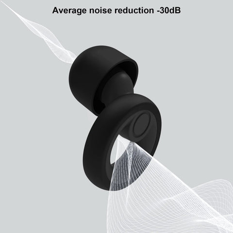 Noise Cancelling Ear Plugs For Sleep Work Study And Travel With 8 Size Silicone Eartips In Small Storage Box Up To 30dB Noise Reduction
