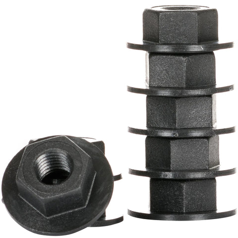 Zero Nutz Bearing Covers For 8mm Axles, Set Of 8, Lightweight Nylon Dust Shield Caps, Black Finish, Protects Bearings And Axle Nuts, Durable USA Made