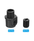 8mm Flex Cord Grip 20 Pack Nylon Cable Stop Gland Connector With Strain Screws for DIY light fitting and cable management, black, 20 pcs.