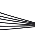 Black nylon cable ties for use in USA Made 18 Inch By 60 Inch Orange And White Nylon Windsock Kit installation and maintenance.