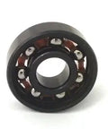 Close-up of 80-Pack 608B Skateboard/Inline Skate/Rollerblade/Hockey/Fidget Spinner Black Bearings Nylon Cage 8x22x7mm.